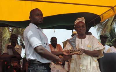 Friends of the Nation receives Award from Ghana National Canoe Fishermen Council W/R