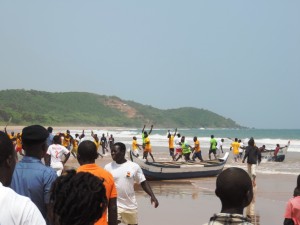 Winning team and fans celebrating