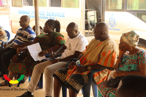 Member-of-Ewoyaa-RNC-taking-notes-during-meeting-with-Kenyasi-RNC