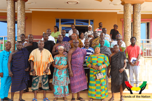 Members-of-Ewoyaa-RNC-in-a-group-Photo-with-chiefs-from-the-Kenyasi-No-1-Traditional-Council