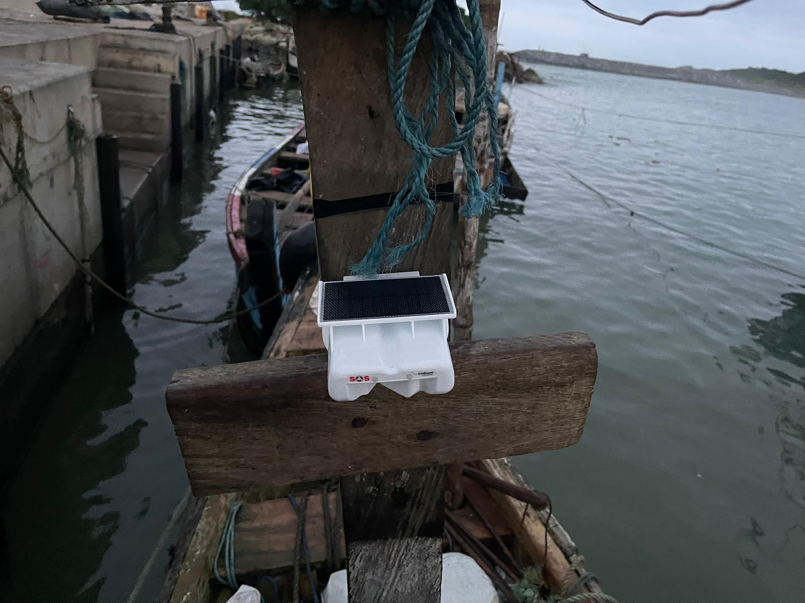 ALON Mounted on a fishing vessel at Dixcove