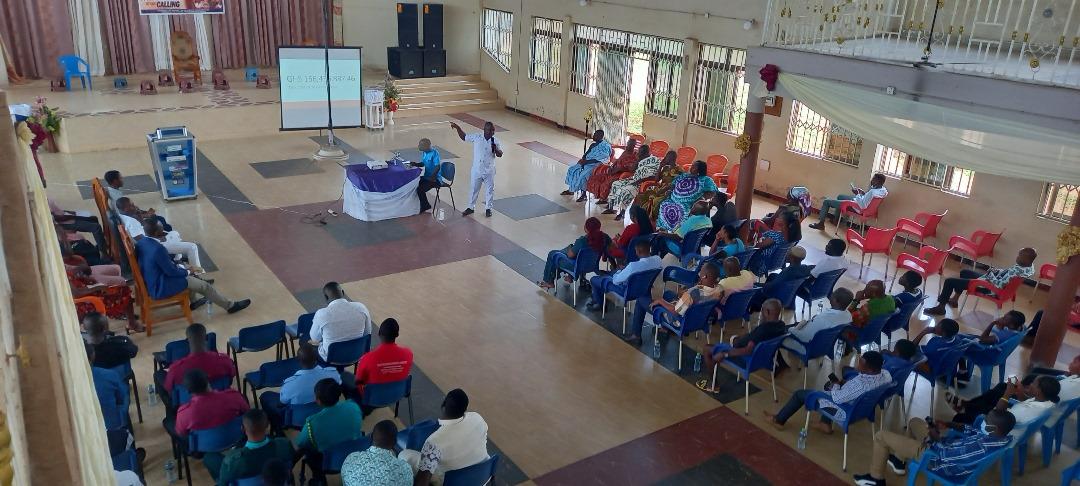 Members-of-Ewoyaa-RNC-listening-during-meeting-with-Kenyasi-RNC
