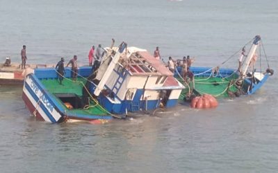 Elmina: Joy George sinks shortly after departure